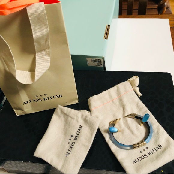 Alexis Bittar Indigo Hinge Bracelet And Earrings Set - Picture 8 of 16